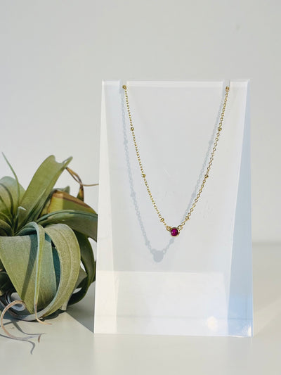 Dot Necklace {Gold}