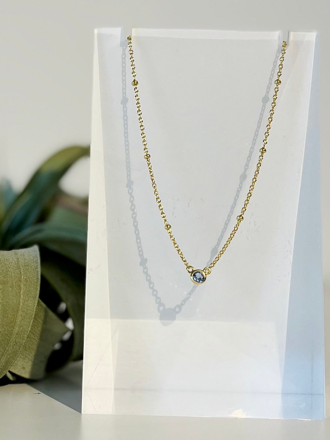 Dot Necklace {Gold}