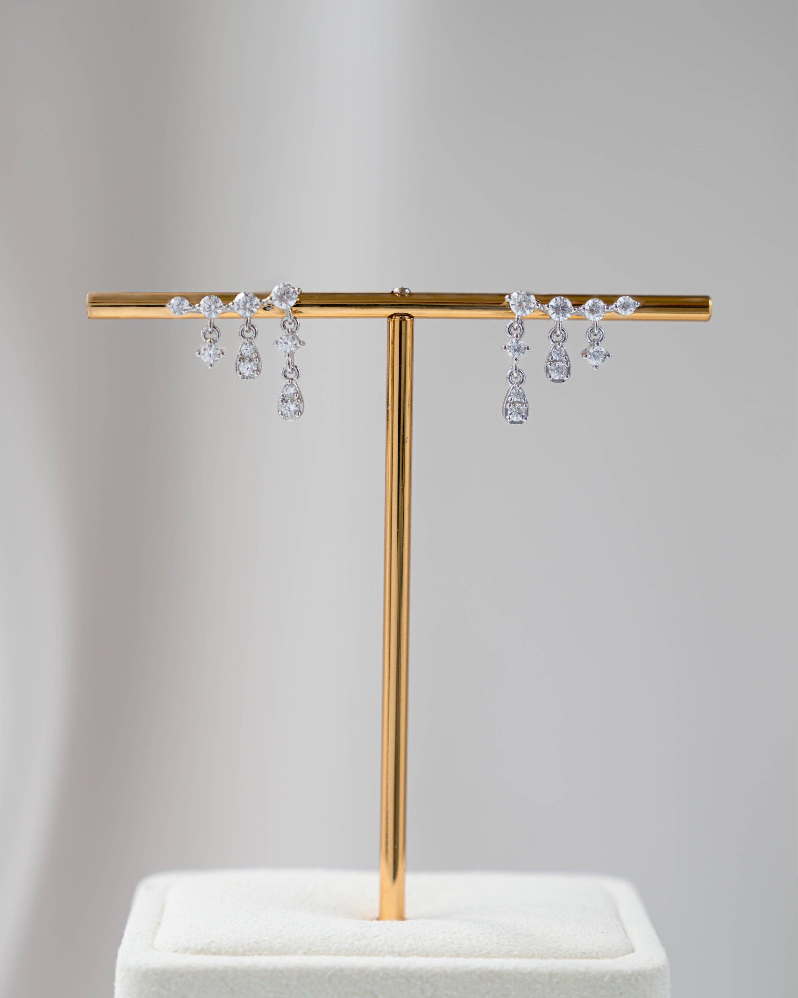 Sparkle Trio Drop Climbers {Silver}