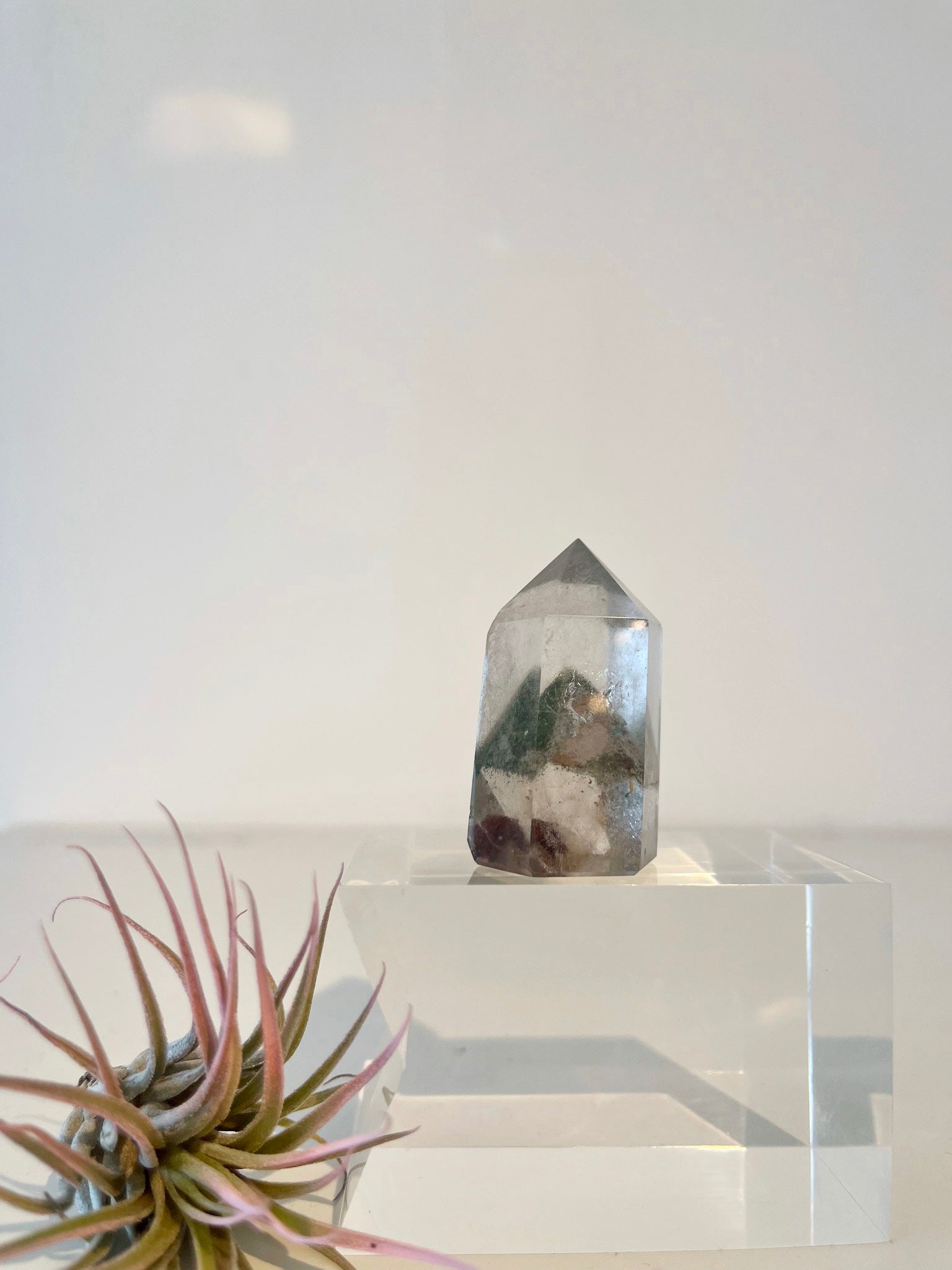 Garden Quartz/Lodalite Obelisk Tower Point