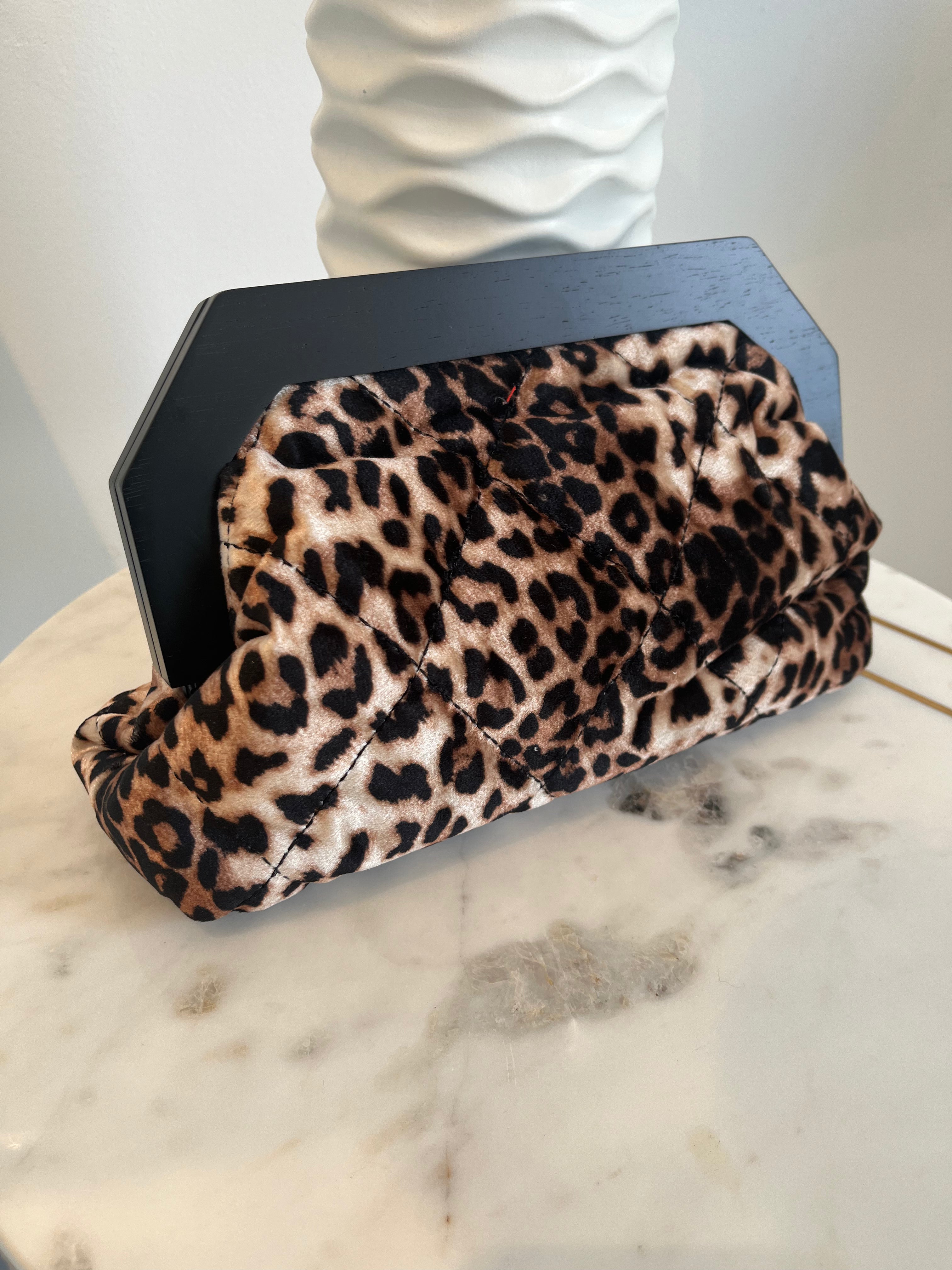 Bailey Leopard Clutch